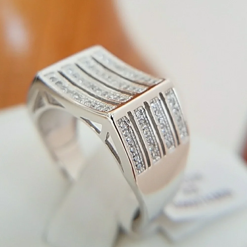 14k Gold plated men's Wedding Band Ring